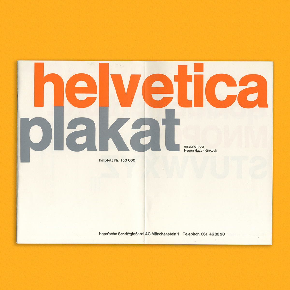 Specimen Helvetica Plakat