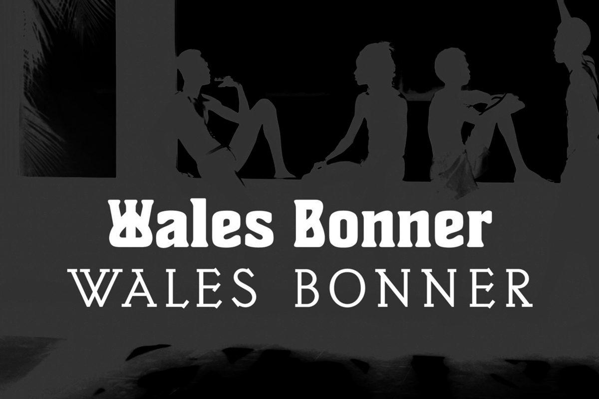 Wales Bonner, custom font
